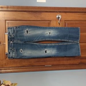 Silver pioneer women's jeans boot cut and distressed